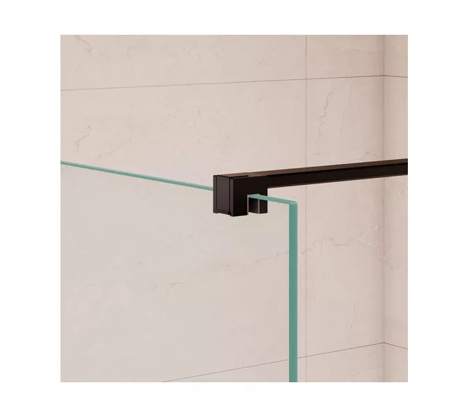 Душевая перегородка RGW WA-210B прозрачное стекло, Цвет стекла: прозрачное, Цвет профиля: Черный, Выбрать размер: 70, изображение 5