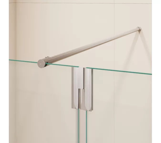 Душевая перегородка RGW WA-054 (WA-010 + Z-072) прозрачное/хром, Цвет стекла: прозрачное, Цвет профиля: Хром, Выбрать размер: 70, изображение 5