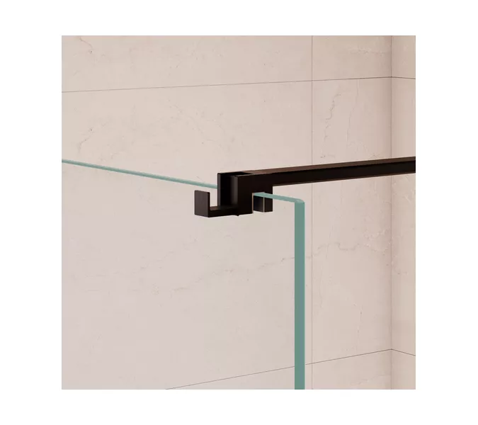 Душевая перегородка RGW WA-210B прозрачное стекло, Цвет стекла: прозрачное, Цвет профиля: Черный, Выбрать размер: 70, изображение 6