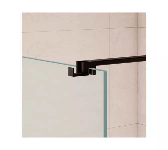 Душевая перегородка RGW WA-210B матовое стекло, Цвет стекла: матовое, Цвет профиля: Черный, Выбрать размер: 70, изображение 6