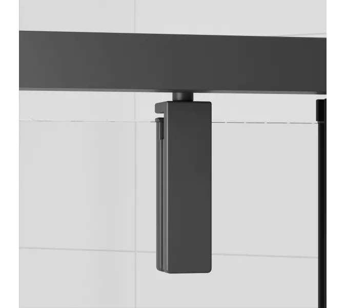 Душевой уголок RGW HO-088B матовое/черный, Цвет стекла: матовое, Цвет профиля: Черный, Выбрать размер: 90х90, изображение 3