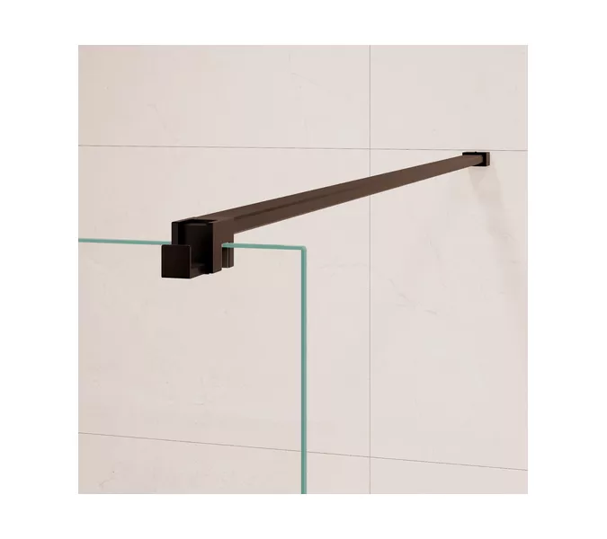 Душевая перегородка RGW WA-210B прозрачное стекло, Цвет стекла: прозрачное, Цвет профиля: Черный, Выбрать размер: 70, изображение 9