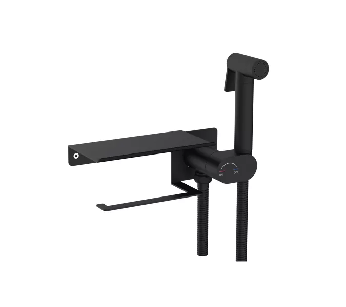 Гигиенический душ со смесителем RGW SP-221B, Выбрать цвет: Черный, изображение 6