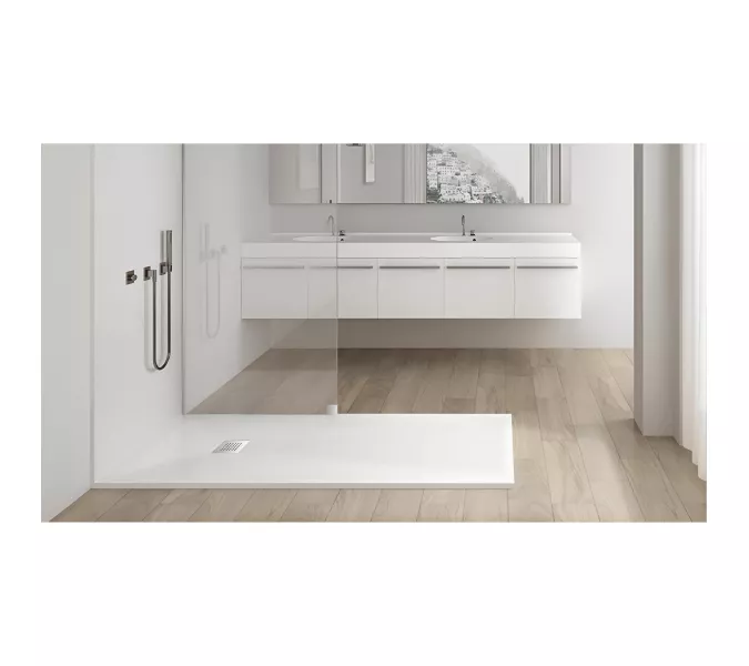 Душевой поддон прямоугольный STONE TRAY-W, Выбрать цвет: Белый, Выбрать размер: 800x1000, изображение 3