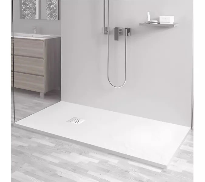 Душевой поддон прямоугольный STONE TRAY-W, Выбрать цвет: Белый, Выбрать размер: 800x1000, изображение 2