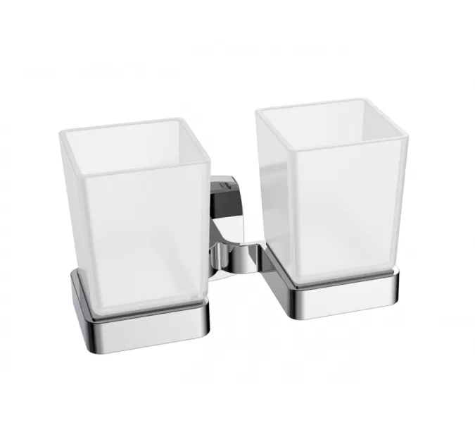 Стакан Двойной Подвесной Ceramalux CUBE 12603