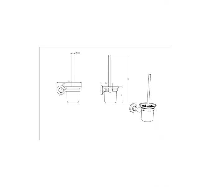 Ёршик подвесной Ceramalux CAPS 51313, изображение 2