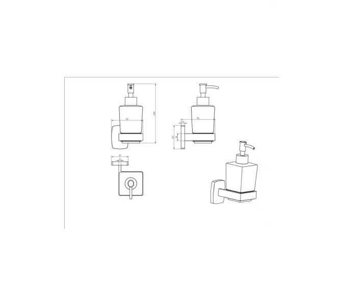 Дозатор Ceramalux CUBE 12612, изображение 2