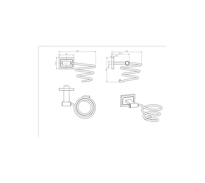Держатель для фена Ceramalux GAMMA 12316, изображение 2