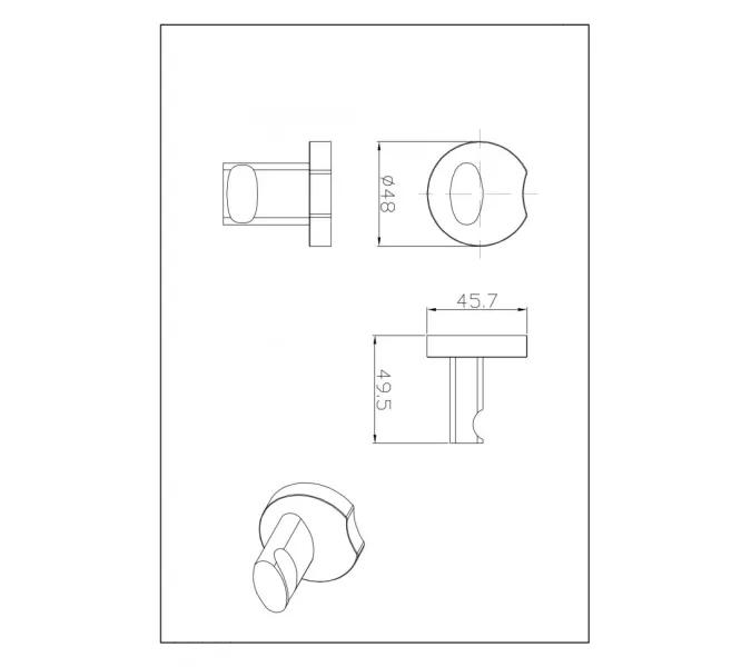 Крючок Ceramalux LOFT 53901, изображение 2