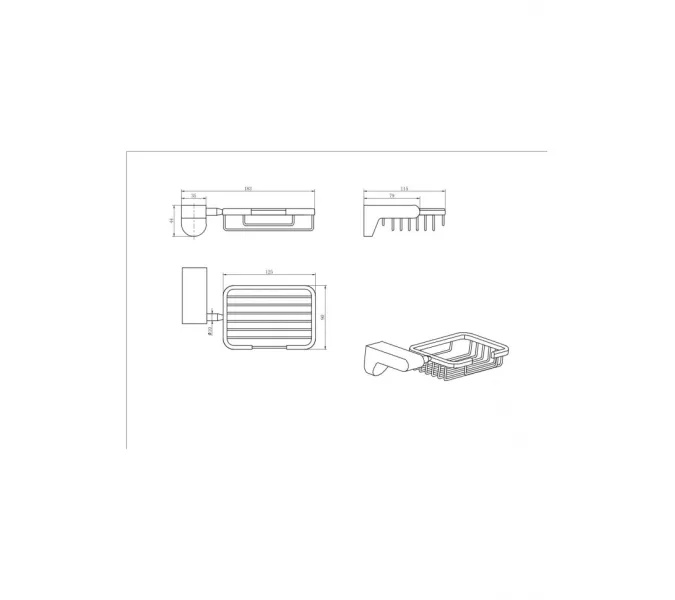 Мыльница решетка Ceramalux NEO  51005, изображение 2
