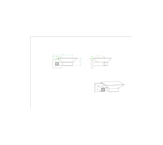 Мыльница Стекло Ceramalux VENEZIA  88604, изображение 2