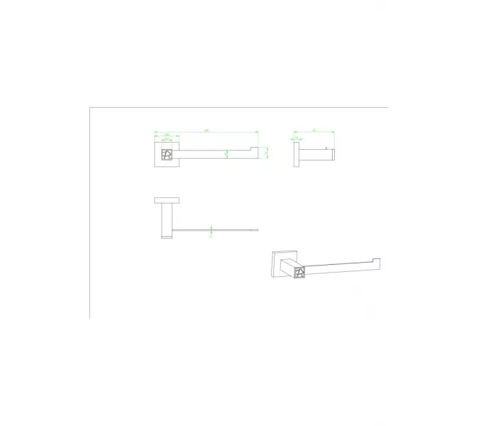 Бумагодержатель Ceramalux VENEZIA 88607-1, изображение 2