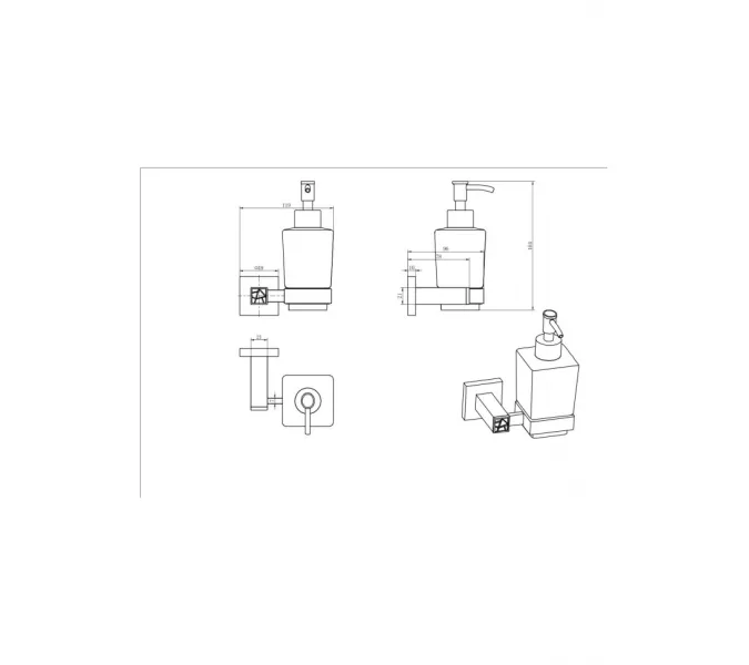 Дозатор Ceramalux VENEZIA  88612-1, изображение 2