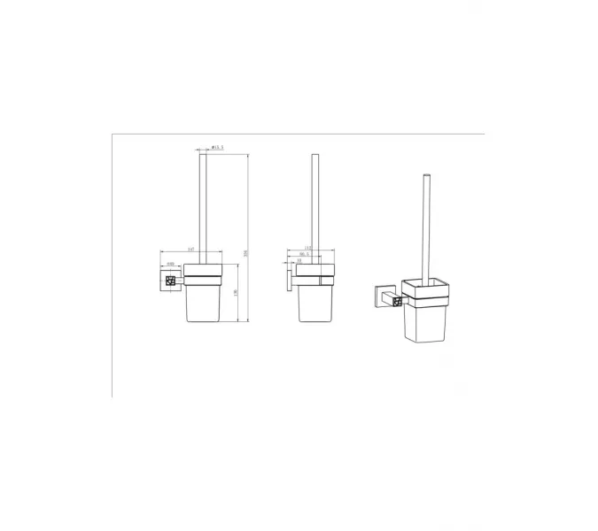 Ёршик подвесной Ceramalux VENEZIA  88613-1, изображение 2