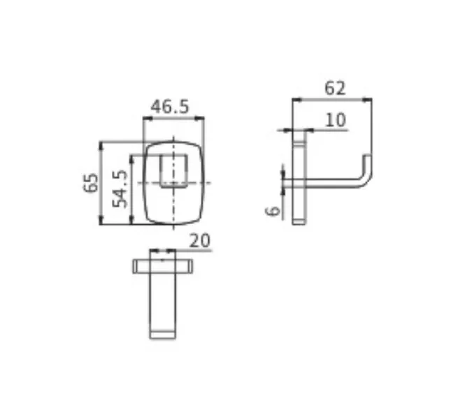 Крючок Ceramalux CUBE 12601, изображение 2