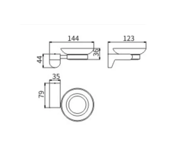 Мыльница стекло Ceramalux NEO 51004, изображение 2