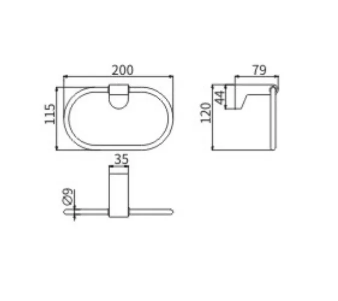 Полотенцедержатель Ceramalux NEO  51006, изображение 2