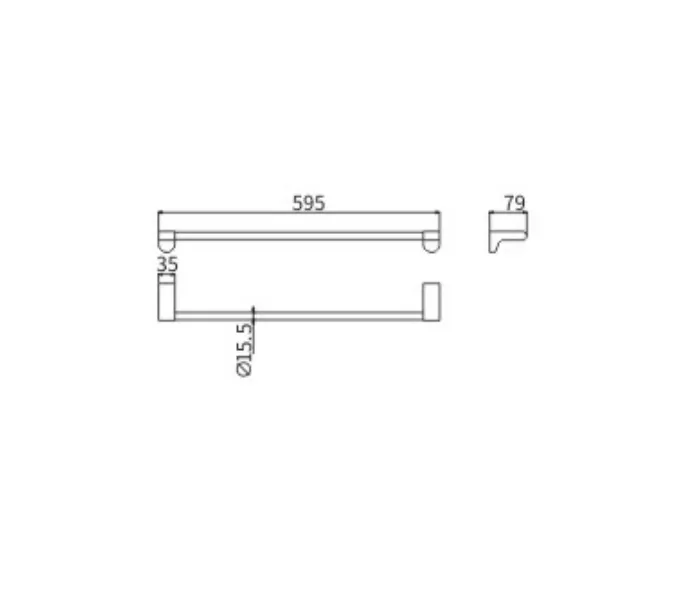 Полотенцедержатель Ceramalux NEO 51008, изображение 2