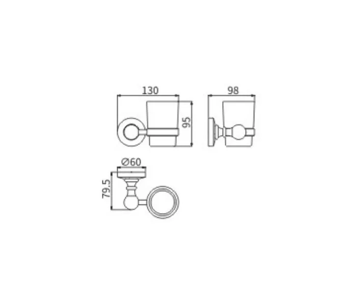 Стакан стекло Ceramalux CAPS 51302, изображение 2