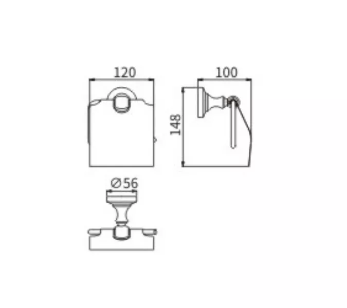 Бумагодержатель Ceramalux BIANCO 52007, изображение 2