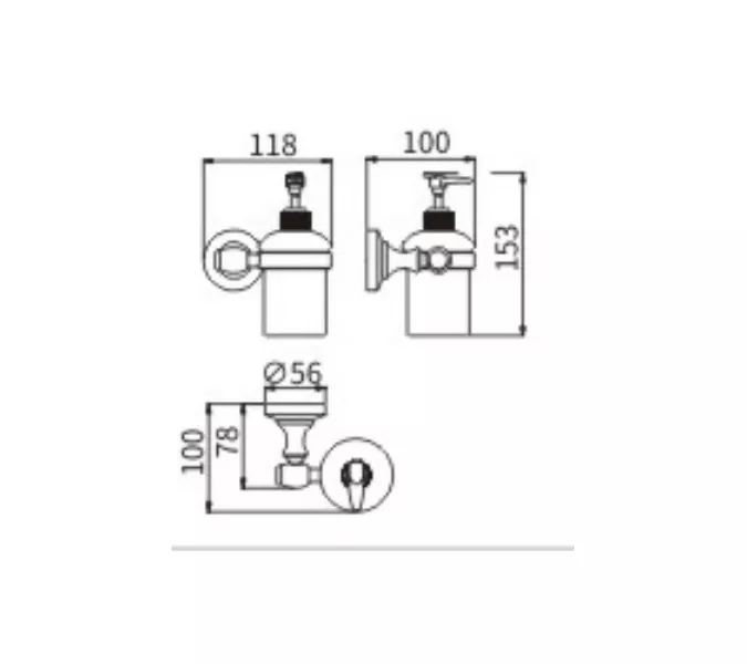 Дозатор Ceramalux BIANCO 52012, изображение 2