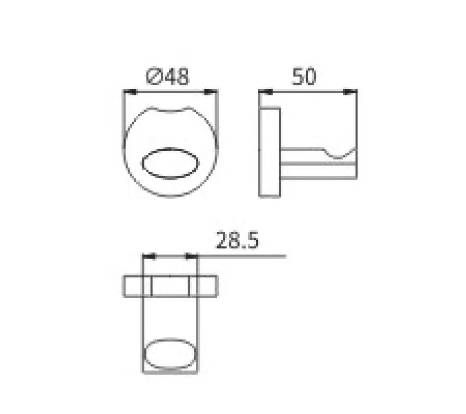 Крючок Ceramalux LOFT 53901, изображение 3