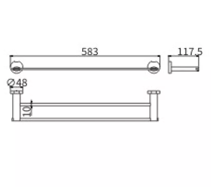 Полотенцедержатель Ceramalux LOFT 53909, изображение 2