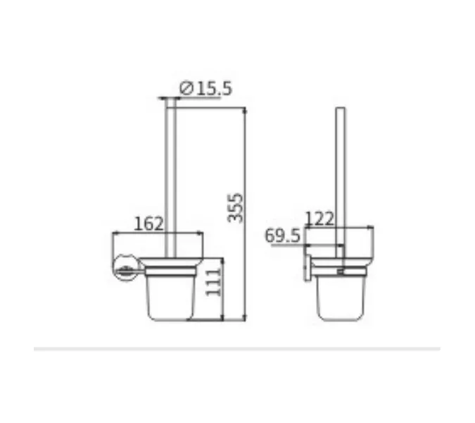 Ёршик подвесной Ceramalux LOFT 53913, изображение 2