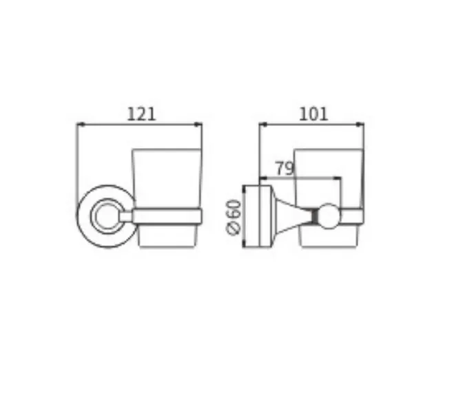Стакан стекло Ceramalux LUXURY 57502, изображение 2