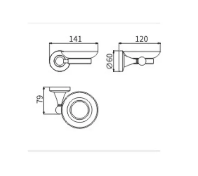 Мыльница стекло Ceramalux LUXURY 57504, изображение 2