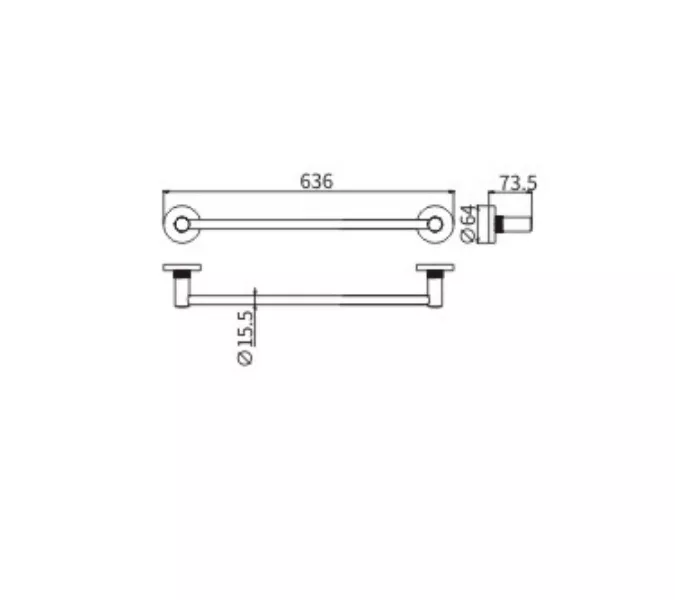Полотенцедержатель Ceramalux ANTICA 61208-1, изображение 2
