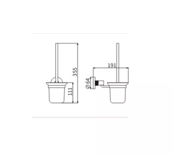 Ёршик подвесной Ceramalux ANTICA 61213-1, изображение 2