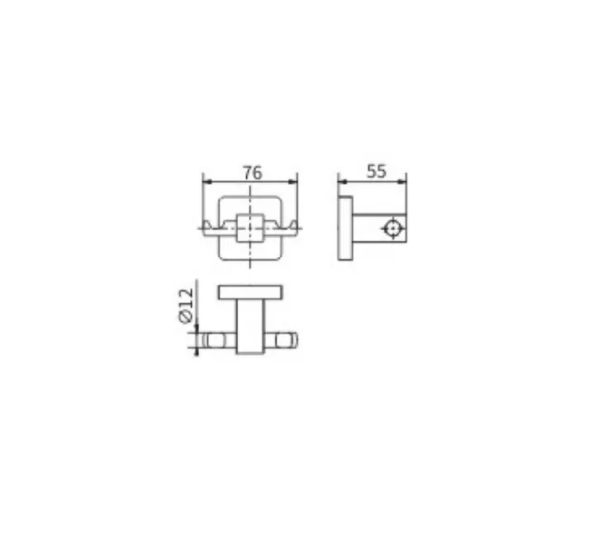 Крючок двойной Ceramalux QUADRO 61901, изображение 2