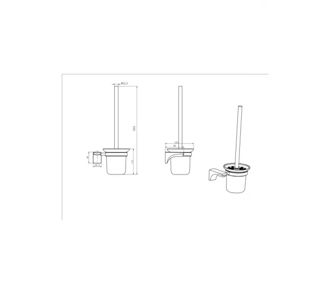 Ёршик подвесной Ceramalux MONELLI  70013, изображение 2