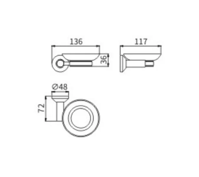 Мыльница стекло Ceramalux FLEUR 78304, изображение 2
