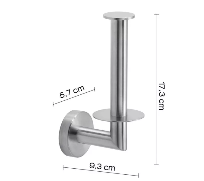 Gedy G-Project  бумагодержатель вертикальный   зачищенный хром, изображение 2