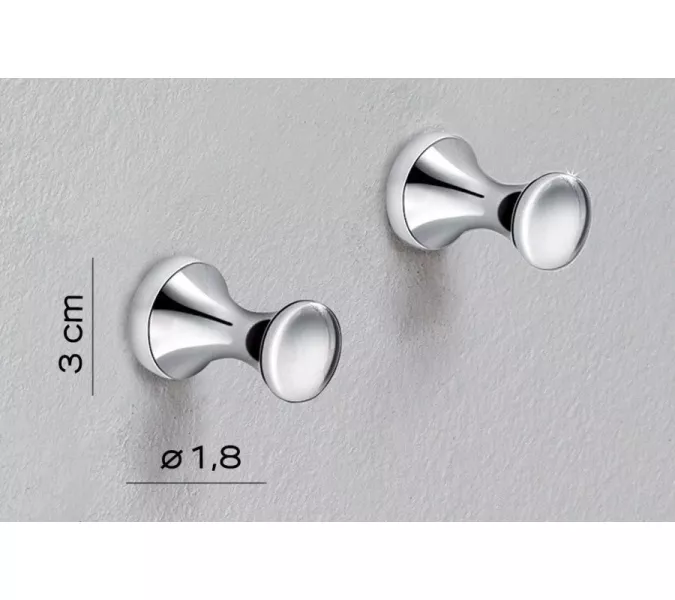 Gedy  пара крючков   хром, изображение 2