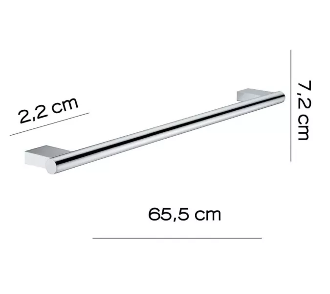 Gedy G-Canarie  полотенцедержатель  длина 65 см   хром, изображение 2