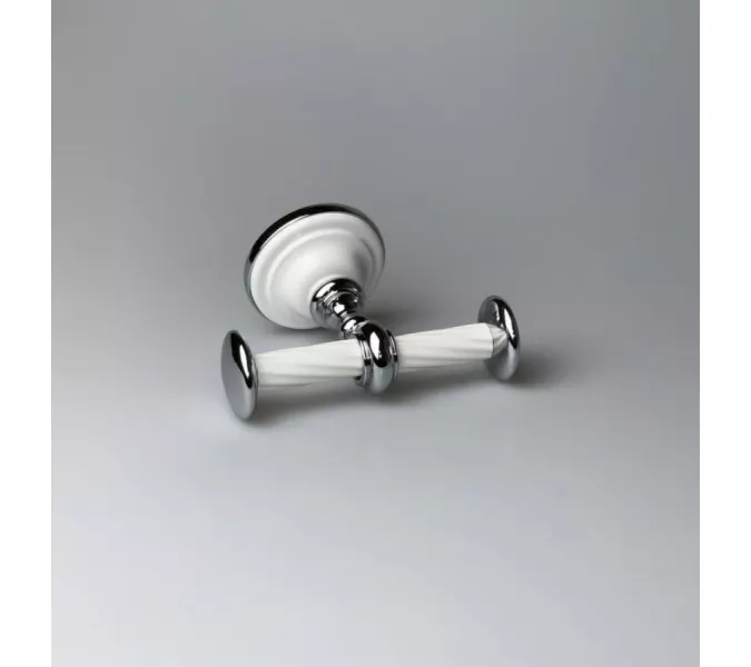 Stil Haus Giunone  крючок двойной   хром - белый, изображение 2