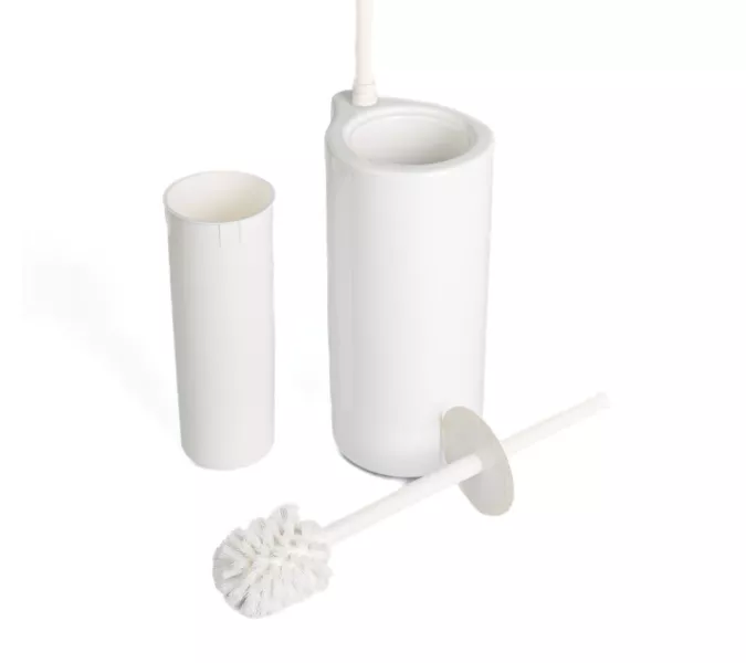 Stil Haus Hashi  cтойка: бумагодержатель + ерш керамический   белый матовый - белая керамика, изображение 6