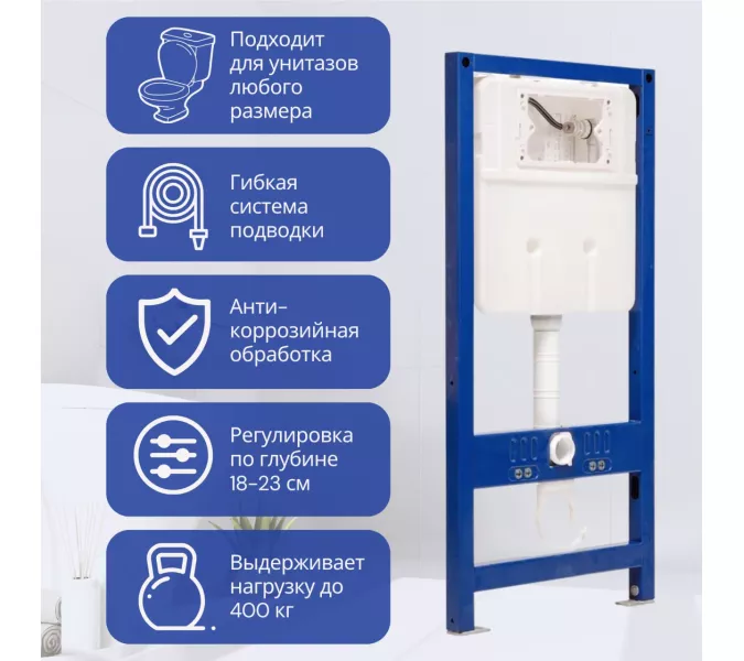 Инсталляция ACWEN для подвесного унитаза, изображение 4