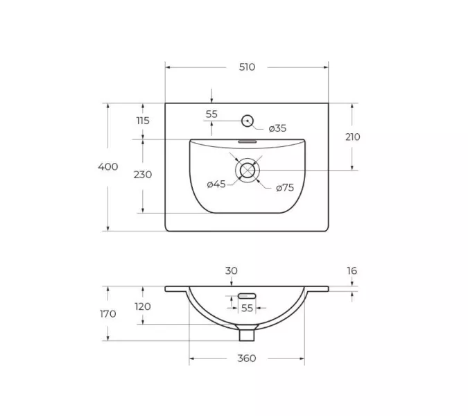 Тумба подвесная BelBagno MARINO Bianco Lucido, раковина чёрная/белая, Выбрать цвет: Белый глянец, Выбрать размер: 50, Внешний вид: с белой раковиной, изображение 12