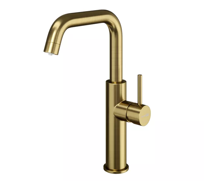 WasserKRAFT A8587 Смеситель для кухни с подключением к фильтру, Выбрать цвет: Золото матовое