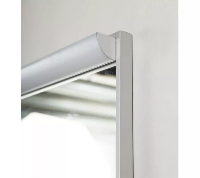 Зеркало BelBagno в алюминиевой раме с подсветкой с сенсорным выключателем UNO, Выбрать размер: 100, изображение 4