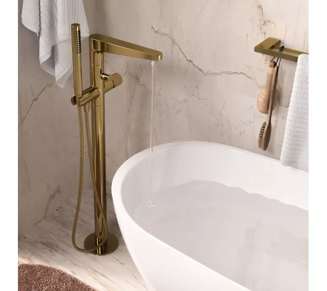 WasserKRAFT Sauer 7121 Напольный смеситель для ванны, изображение 4