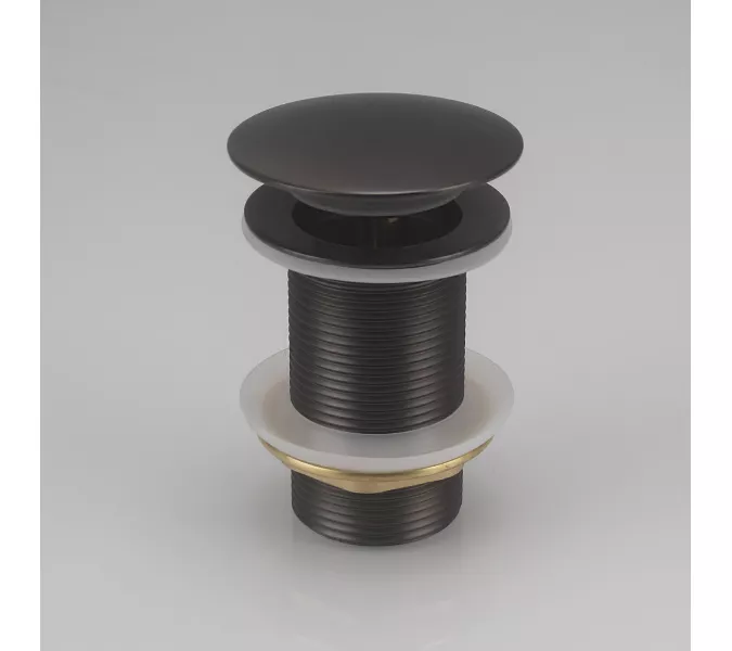 Донный клапан ACWEN для раковины клик-клак без перелива хром