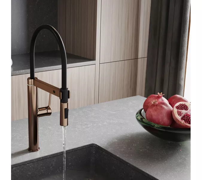 WasserKRAFT A8897 Смеситель для кухни сенсорный, Выбрать цвет: Розовое золото, изображение 2