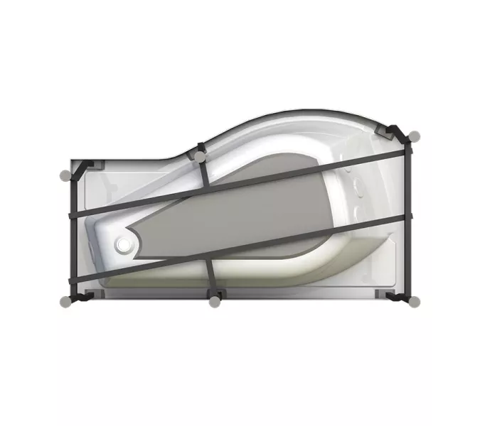 Ванна акриловая Radomir  Миранда 168х95 см, левая, с фронт.панелью, изображение 8