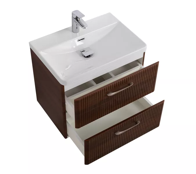 Тумба с раковиной подвесная BelBagno DUE Noce, Выбрать цвет: Орех, Выбрать размер: 50, изображение 5